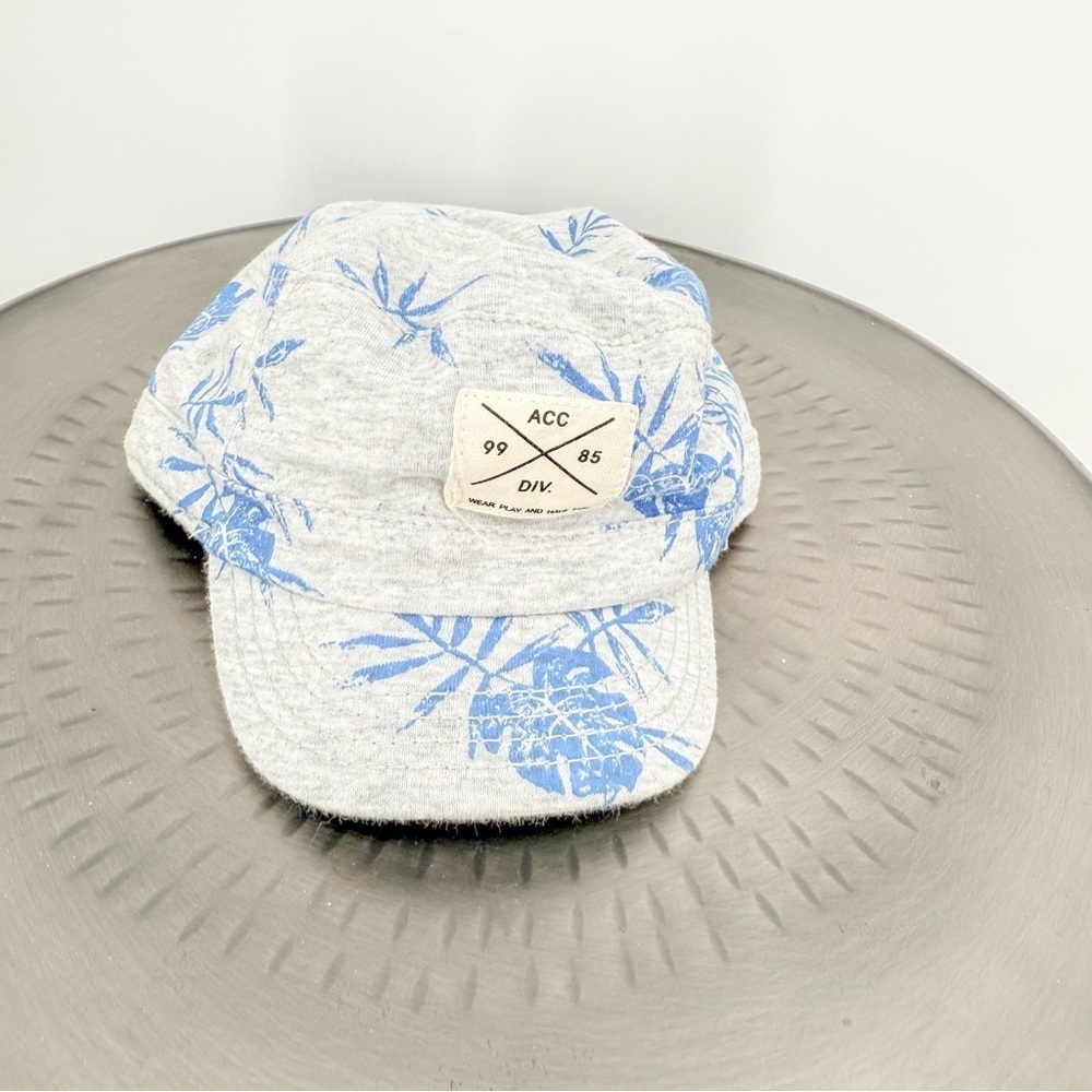 H&M Gray and Blue Patterned Hat